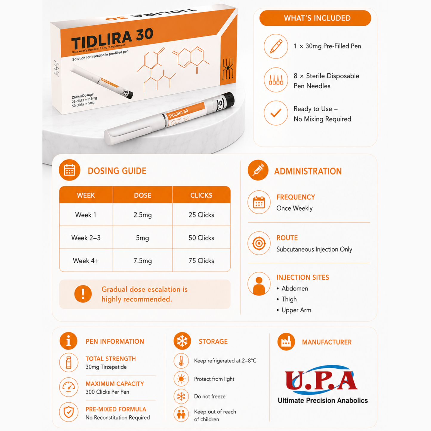 Tirzepatide 30mg | Pre-Filled Pen